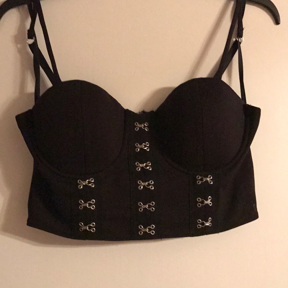 Bebe crop top corset